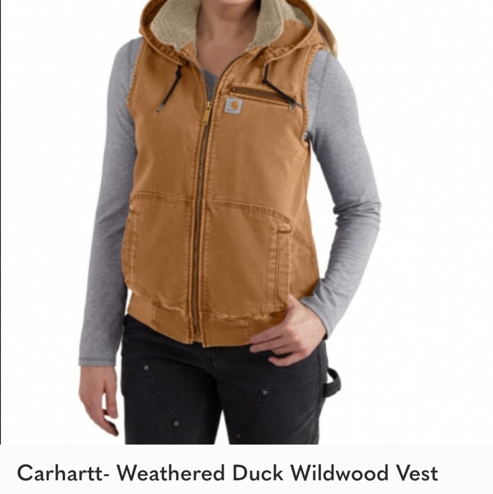 ISO Carhartt weathered wildwood vest